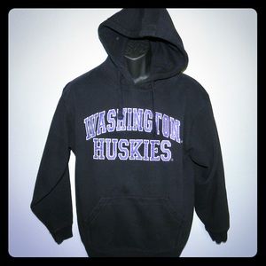 UW Washington State Huskies Hoodie Black Men’s SM